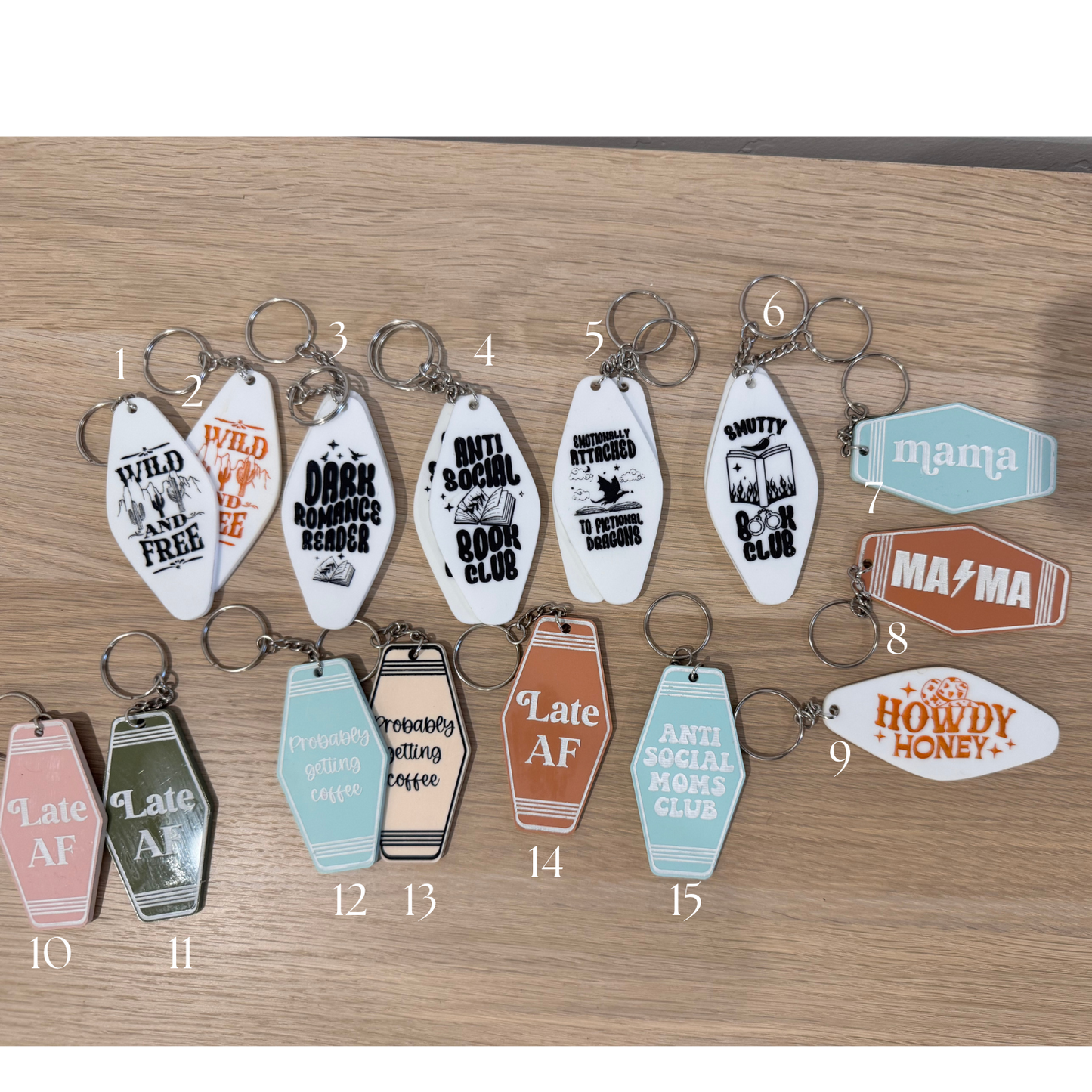 Motel style Key Chain