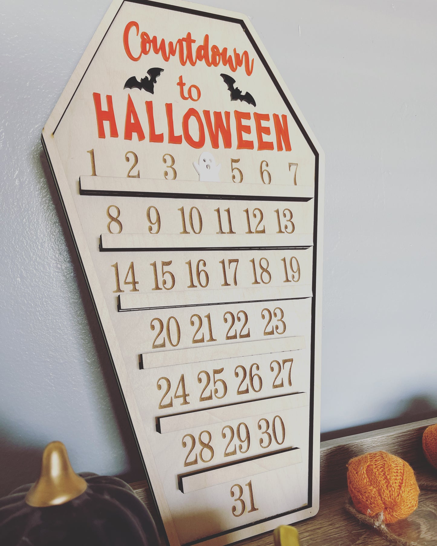 Countdown to Halloween sign